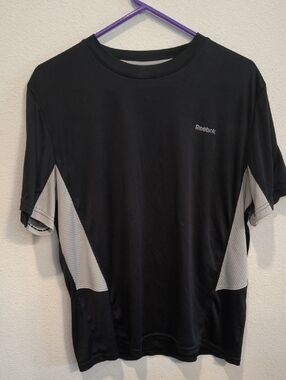 Reebok Black Men's Athletic Tee Performance Wicking Small